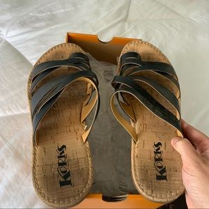Black Korks Clemons sandals